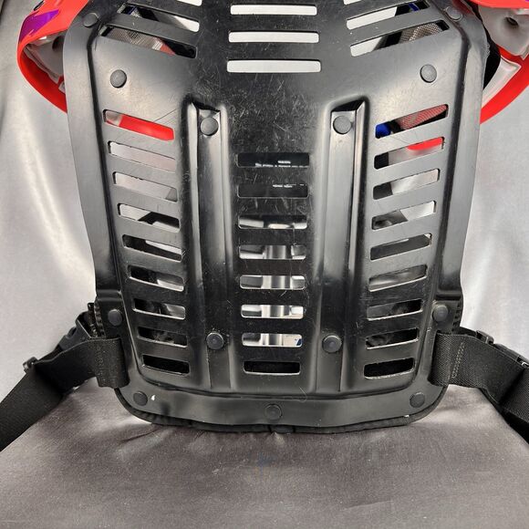 Vintage 90s HRP Flak Jak III Motocross Supercross Chest Protector Jr. Roost Neon - Picture 9 of 16